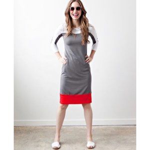 Sonnet James Color-Block Dress